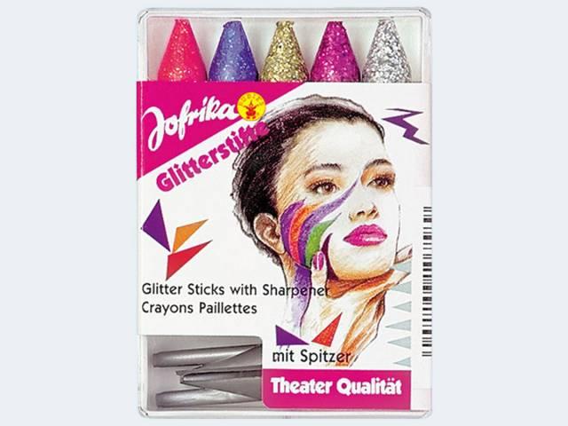 Immagine prodotto Jofrika 5 matite glitterate con temperino