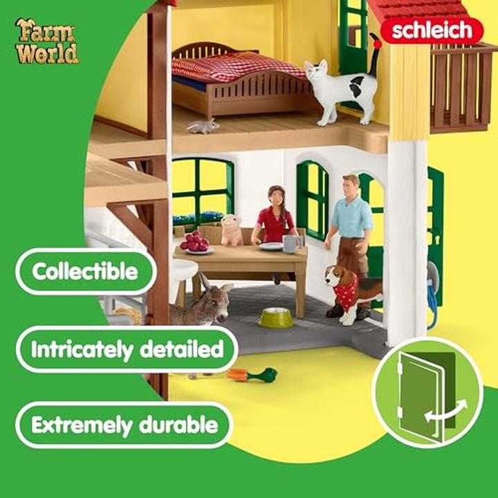 Actual product image Schleich Farmhouse with stable and animals