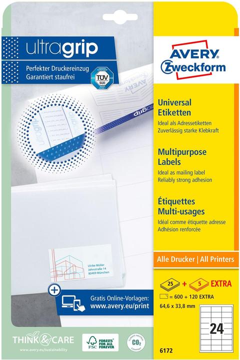 Produktbild Avery Universal-Etiketten