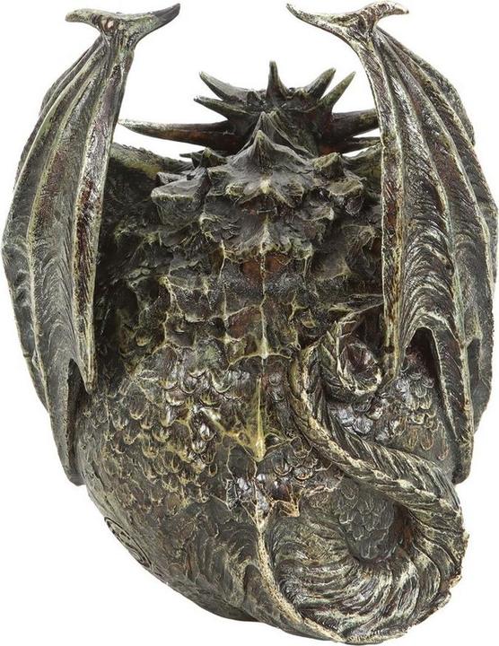 Actual product image Spiral Draco Dragon Skull Ornament