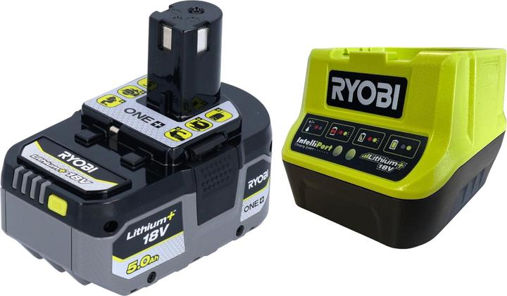 Actual product image Ryobi R18AG-0 Cordless angle grinder 18 V ONE+ 115 mm + 1x battery 5.0 Ah + charger (115 mm)