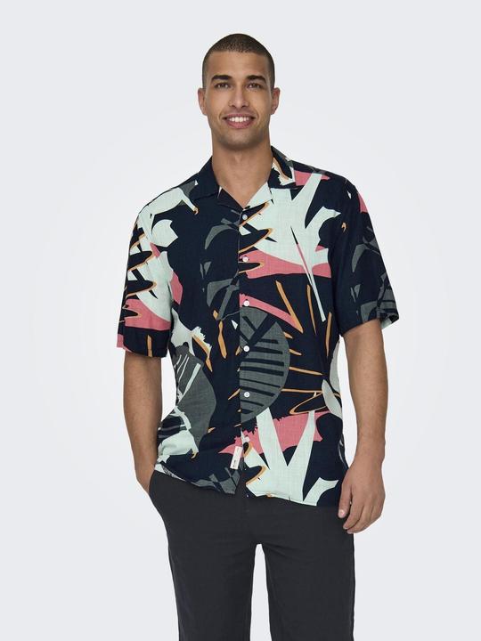 Immagine prodotto Only & Sons Onsbertil Reg Visc Linen Aop Ss Shirt (L)