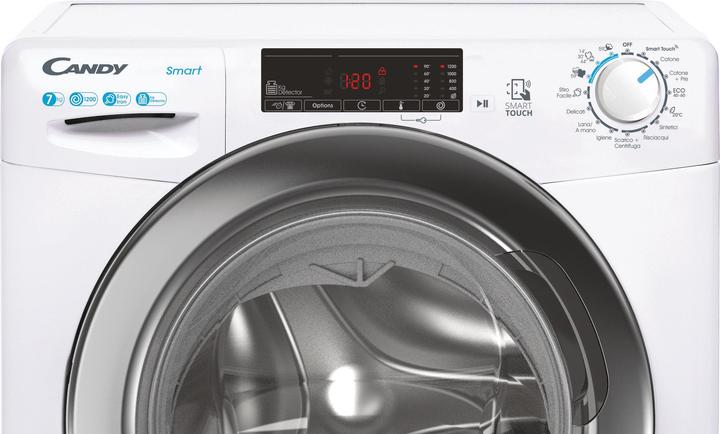 Produktbild Candy Smart CSS4127TWR3/1-11 Frontlader 7Kg Waschmaschine (7 kg, Links)