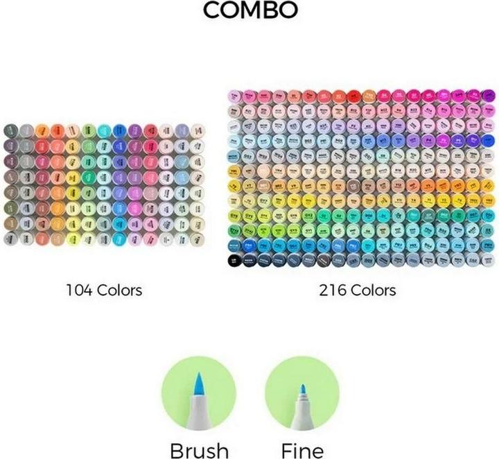 Actual product image Ohuhu Honolulu art marker (Multicolor, 320 x)