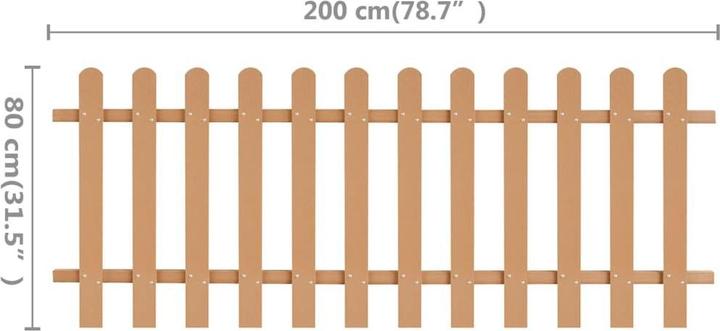Produktbild vidaXL Lattenzaun