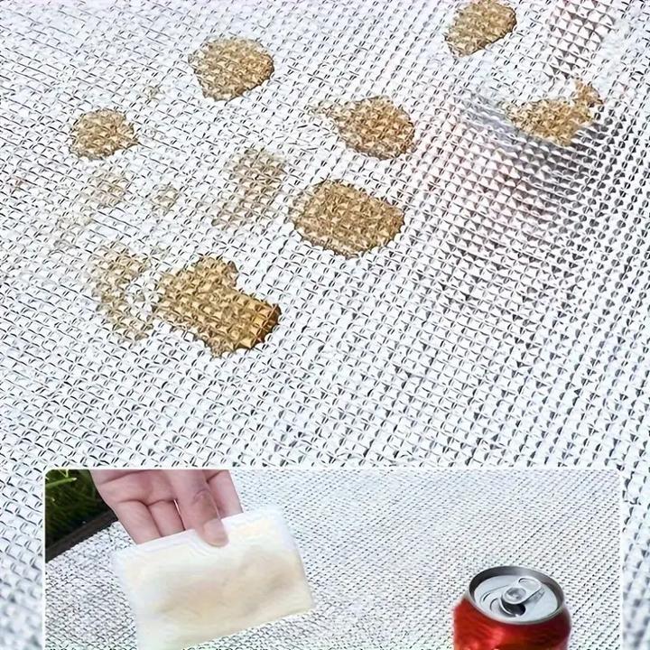 Actual product image Swissdetector Lightweight all-weather thermal insulation mat - Durable aluminum foil - 200Cm X 200 Cm