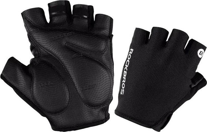 Produktbild Rockbros Bicycle half finger gloves S106BK-M Size: M (black) (M)