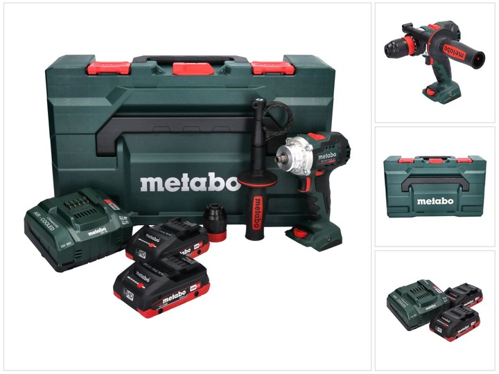Produktbild Metabo BS 18 LTX BL Q I Akku Bohrschrauber 18 V 130 Nm Brushless + 2x Akku 4,0 Ah + Ladegerät + meta (Akkubetrieb)
