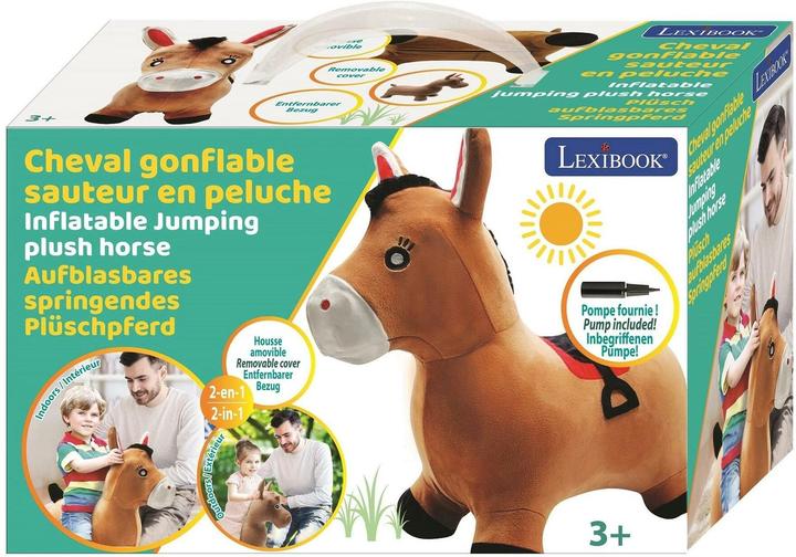 Actual product image Lexibook Inflatable Jumping Plush Horse (BGP050)