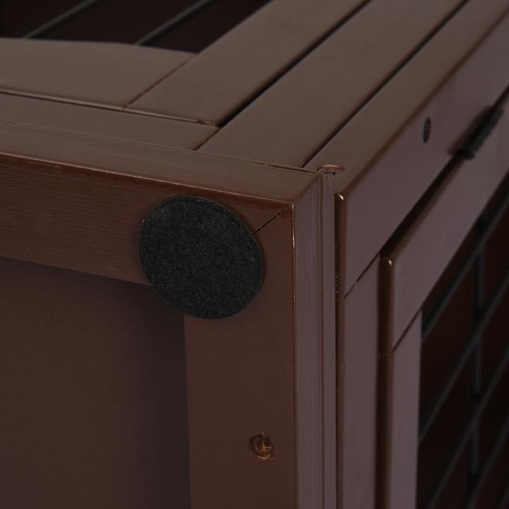 Immagine prodotto PawHut Hundekäfig MDF, Metall Braun (Gabbia per cani)