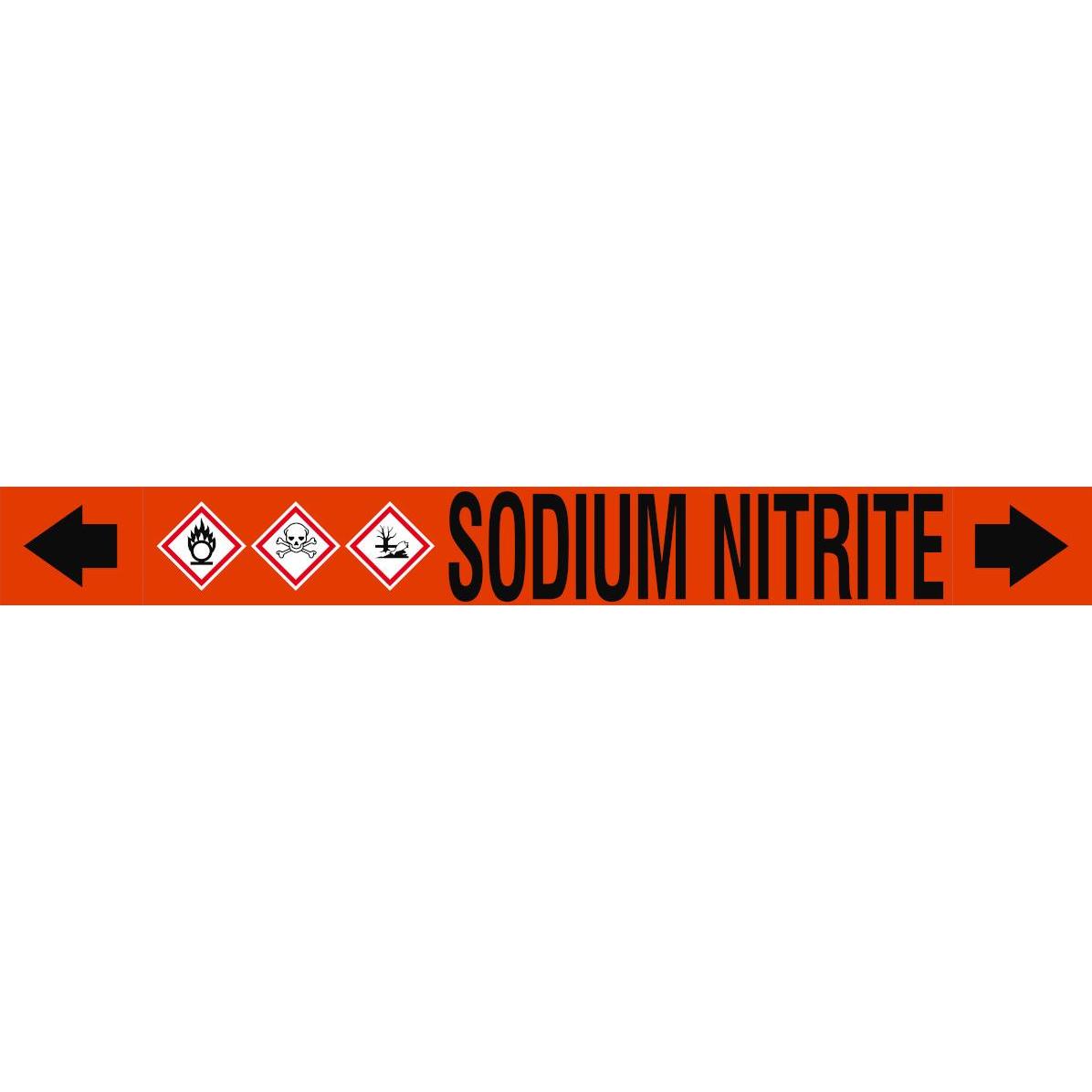 Brady ASME - Rohrmarkierer - Sodium Nitrite (313423)