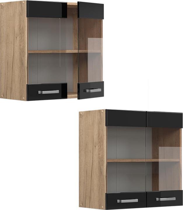 Goldkraft-EicheFront: Schwarz, Hochglänzend