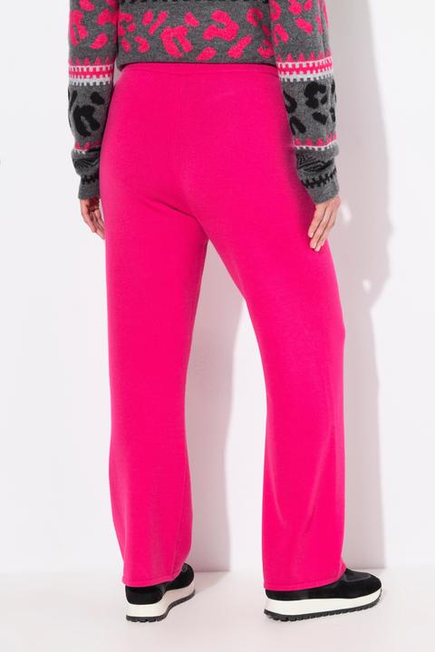 Produktbild Ulla Popken Strickhose, weites Bein, Elastikbund, formstabiler Strick (60)