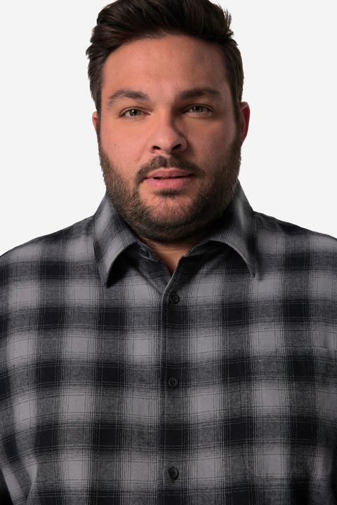Produktbild John F. Gee Karo-Flanellhemd, Langarm, Kentkragen, Modern Fit (3XL)