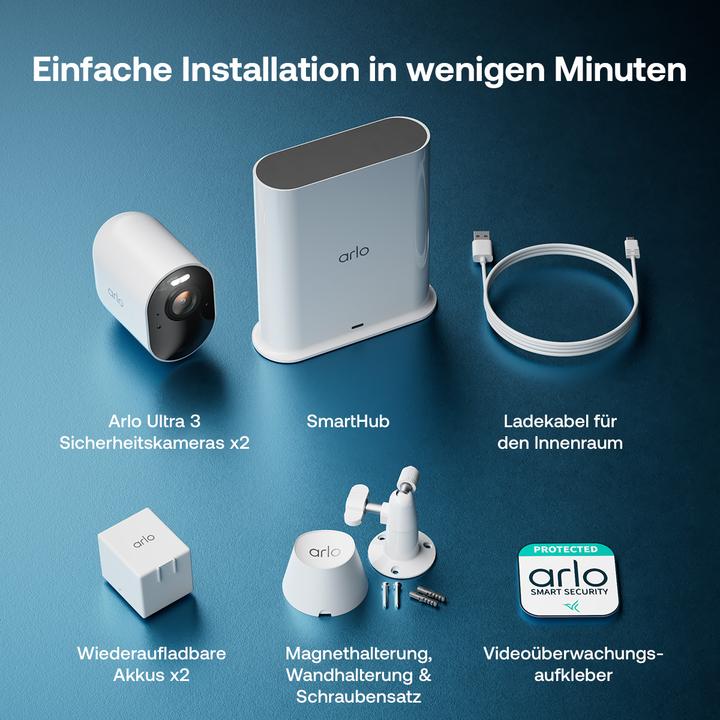 Actual product image Arlo ULTRA 3 SPOTLIGHT CAMRA 2-PACK, ULTRA 3 (3840 x 2160 pixels)