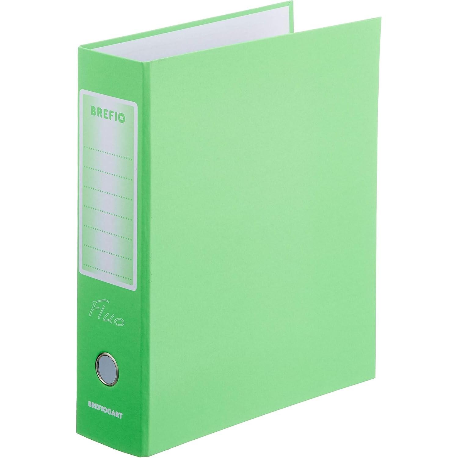 Brefiocart Brefio Fluo A4 Ringbuch Schwarz, Grün (A4, 80 mm, 12 Stk.) (0201190VF)