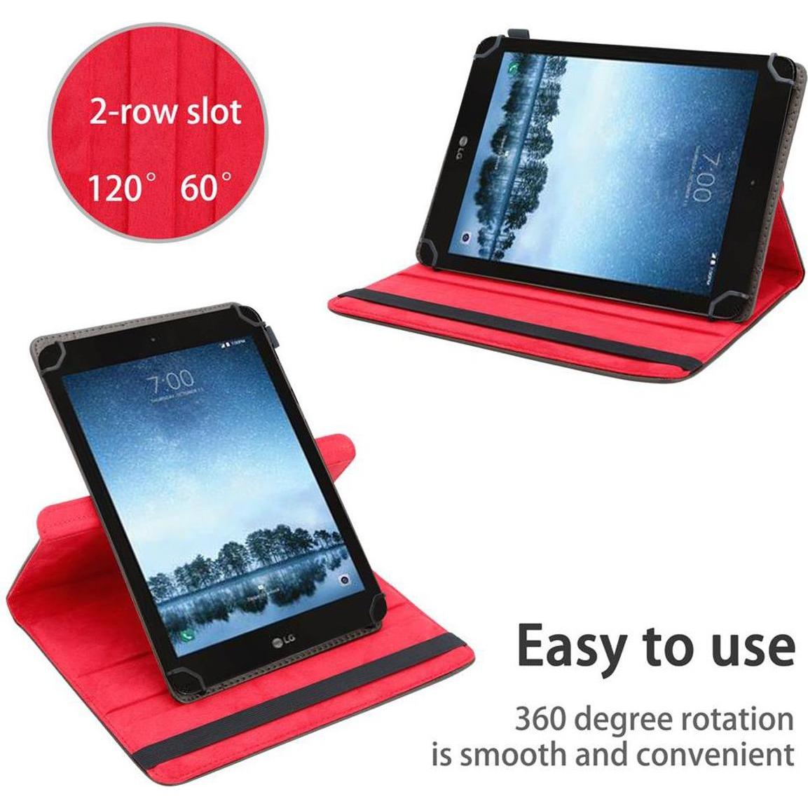 Thumbnail - Cadorabo Tablet Hülle Universal 360 (LG G Pad F2), Tablet Hülle, Braun