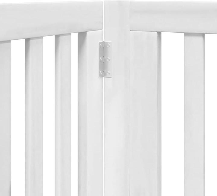 Produktbild vidaXL Hundetor mit Tür Faltbar Absperrgitter Hunde Schutzgitter 10-tlg. Holz (6 cm)