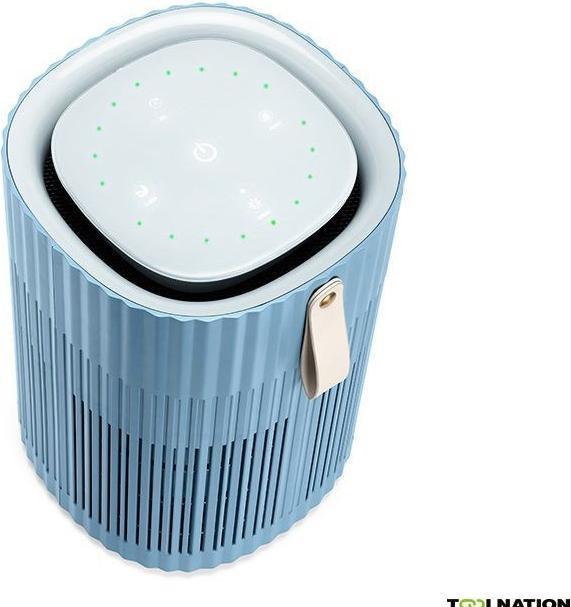 Actual product image AirExchange 150-T Staalblauw | Luchtreiniger 40m | HEPA H13 filter, Koolstoffilter en UV-C lamp | Beschermt met (40 m²)