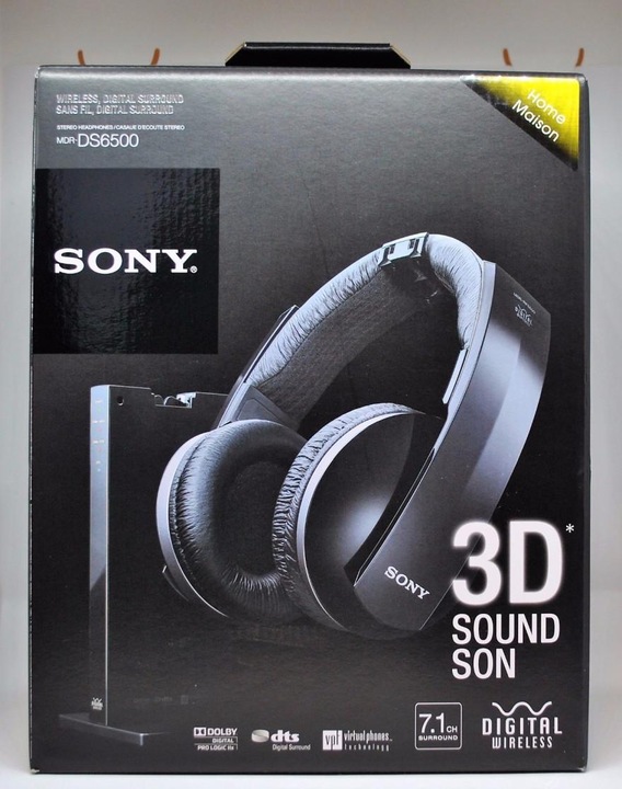 Immagine prodotto Sony MDR-DS6500 7.1, cuffie HiFi (20 h, Senza fili)