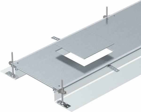 OBO Bettermann OBO OKA-G40040140D9 Screed-bound trunking unit for devices2400x400x140mm (240 cm)