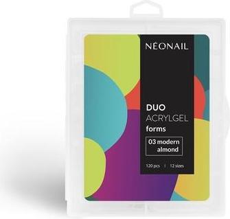 Produktbild Neonail Duo Acrylic Gel Forms Dual Nail Forms Set 120 Nail Tips Poly UV Gel False Nails Dual Nail Fo (Nagelstyling Set, farblos)