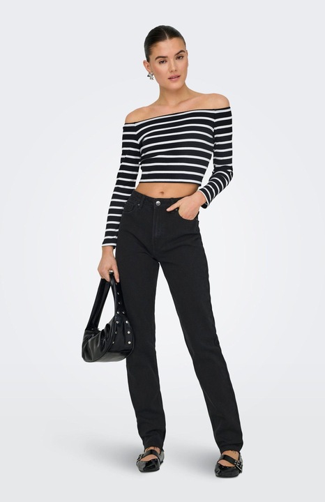 Immagine prodotto Only ONLEMILY Jeans a vita alta e taglio dritto Jeans dalla vestibilità dritta (W28/L30)