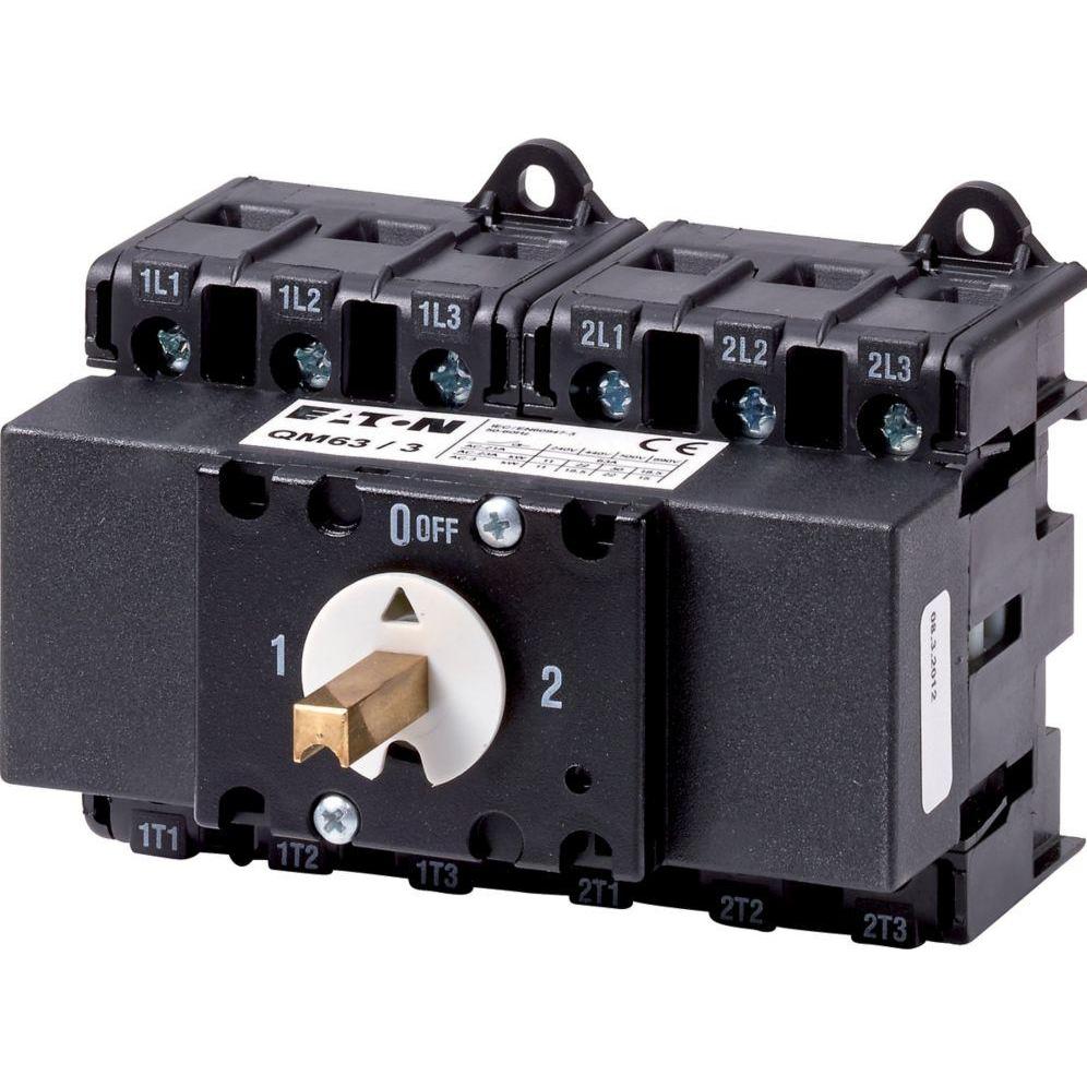 Eaton, Systemstromversorgung, Umschalter, QM, 63 A, 2 x 3-polig, ohne 1319807
