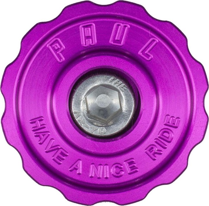 Paul Component Engineering Paul Component Stem Cap Tappo in testa, 1 1/8", viola