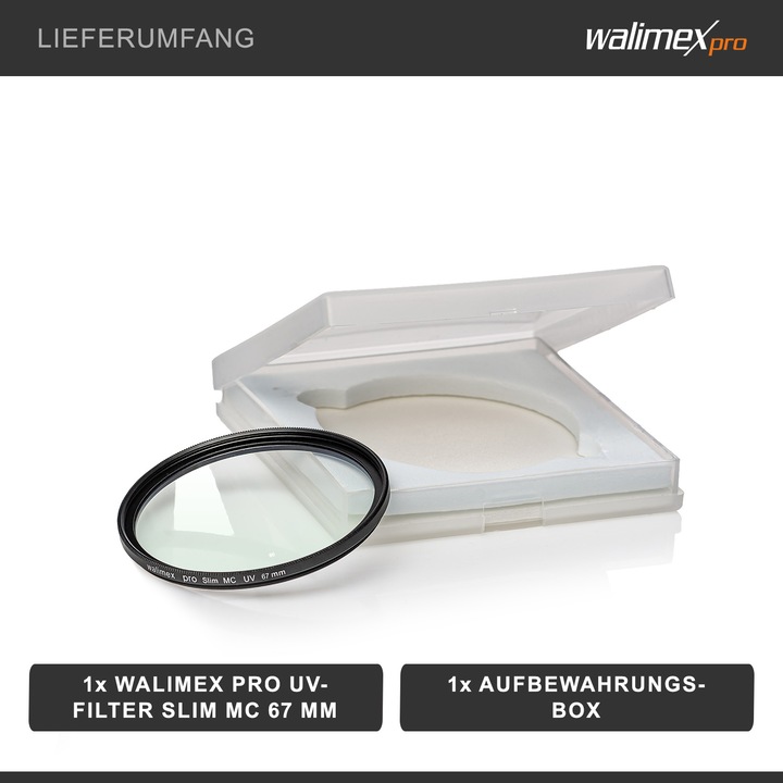 Actual product image Walimex pro Pro UV-Filter slim (67 mm, UV filter)