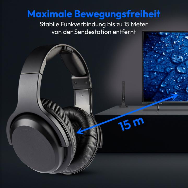 Actual product image Medion Kabellose Over-Ear Funkkopfhörer HS-1 (ANC, Cable, Wireless)