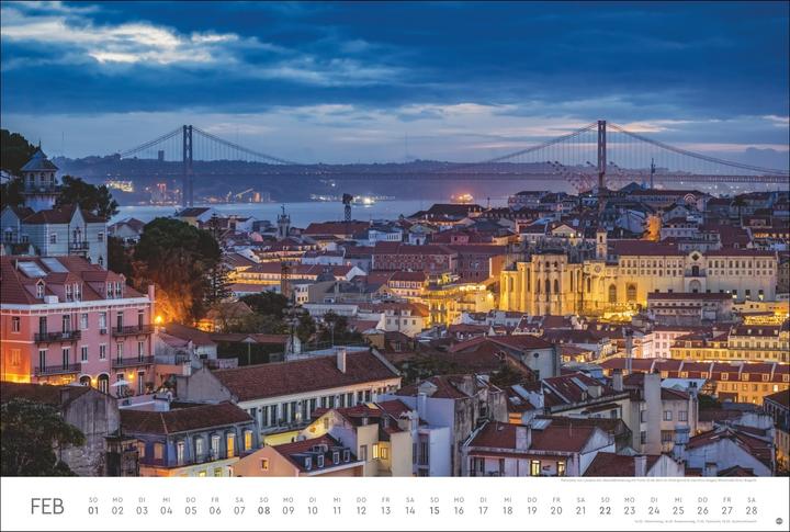 Actual product image Lissabon Edition 2026 (58 x 39 cm)