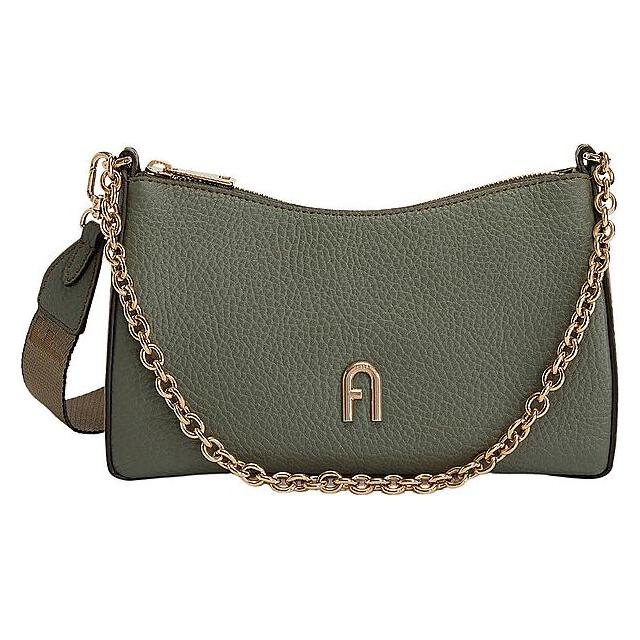 Furla, Damen, Handtasche, Ledertasche Mini Bag Primula XSmall, Mehrfarbig, Grün