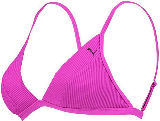 Actual product image Puma Swim Ribbed Triangle Bikini Top (XL)