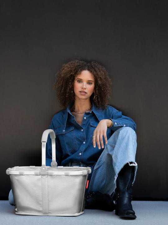 Produktbild reisenthel Einkaufskorb Carrybag Silver Crackle