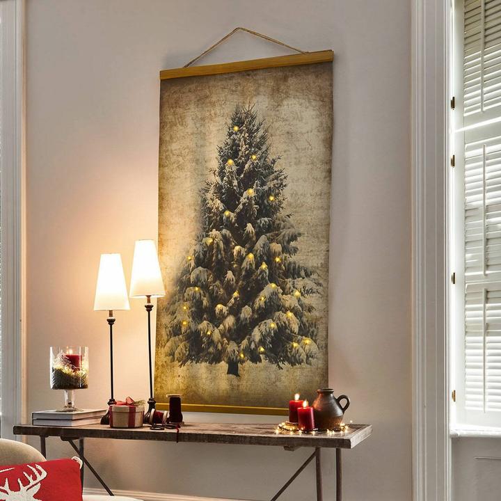 Produktbild Loberon Bild mit LED Gussers beige/braun
