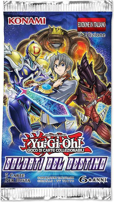 Actual product image Konami YUGI Soldati del Destino 1 Busta (Italian, Booster Pack)