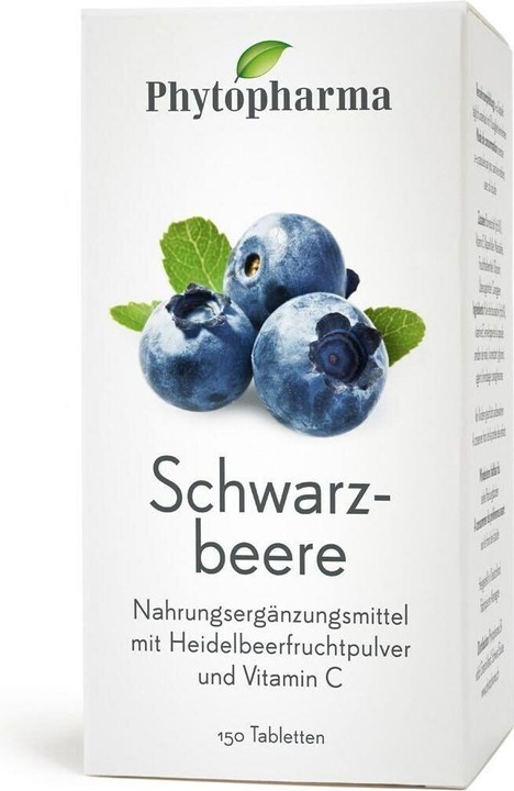 Produktbild Phytopharma Schwarzbeere Tabletten (1 Stück, Tabletten, 110 g)