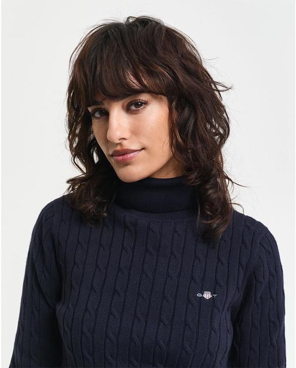 Actual product image GANT Stretch Cotton Cable Turtleneck Pullover (M)