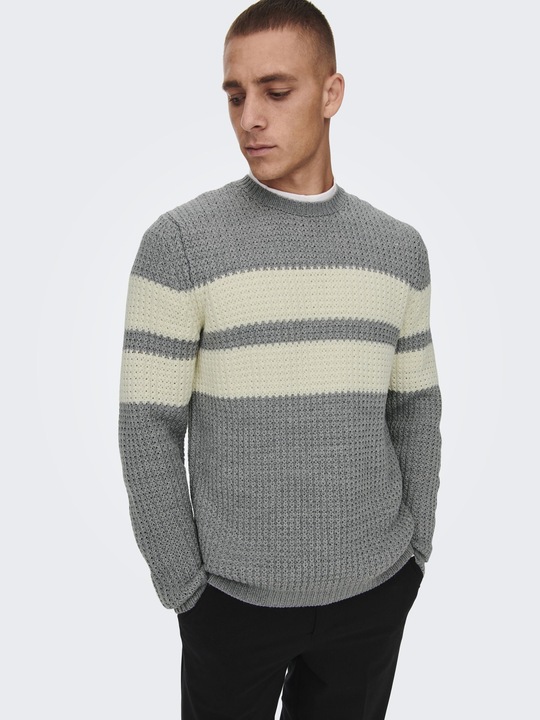 Image du produit Only & Sons Pull en maille rayée (XXL)