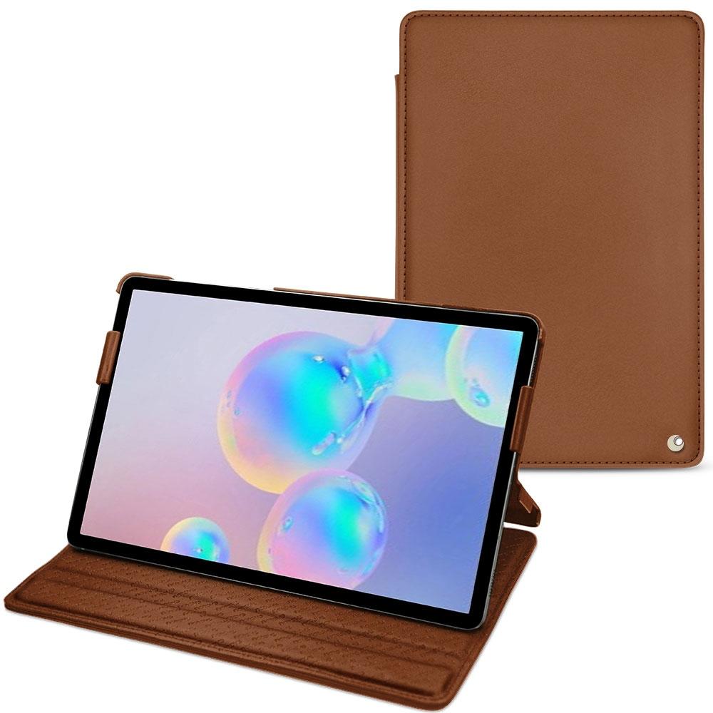Thumbnail - Noreve Lederschutzhülle horizontal (Galaxy Tab S6), Tablet Hülle, Braun