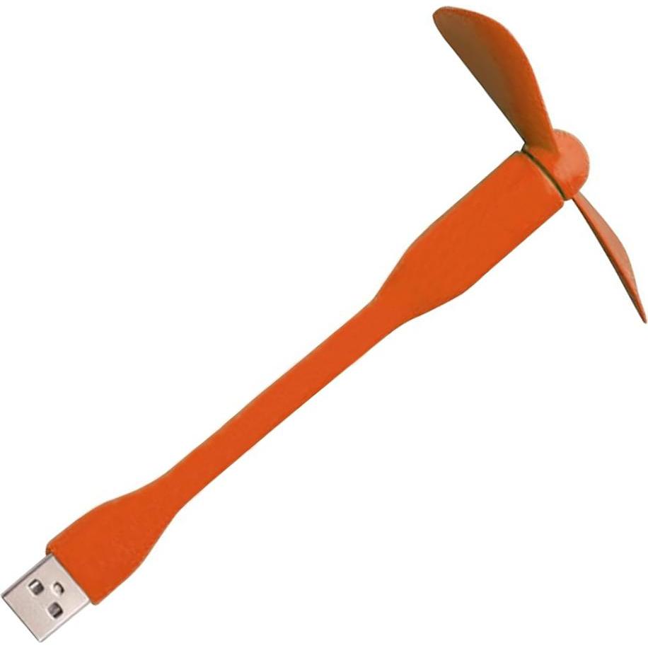 Techsuit - Mini USB Fan (TUF1) - Portable, Flexible, Bendable, 5V - Orange, Ventilatore, Arancia