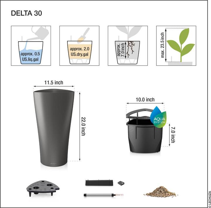 Produktbild Lechuza Delta (29 x 56.50 cm)