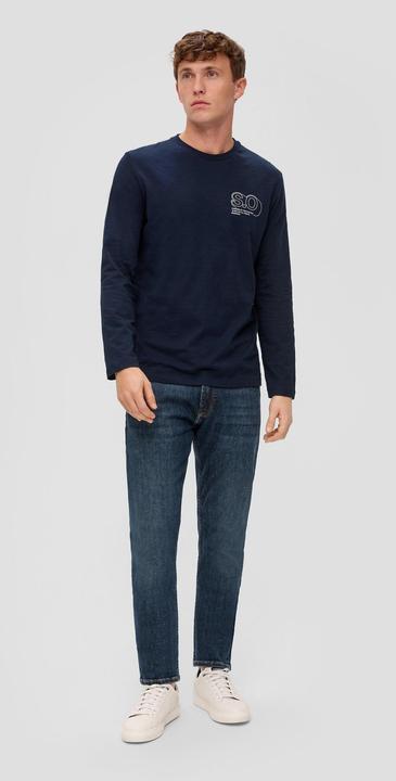 Produktbild s.Oliver T-Shirt Langarmshirt mit Logo-Print (S)