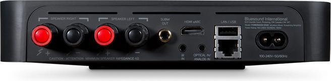 Produktbild Bluesound Powernode Edge kabelloser Multiroom Streaming-Stereoverstärker schwarz (Airplay 2, Bluetooth, WLAN)