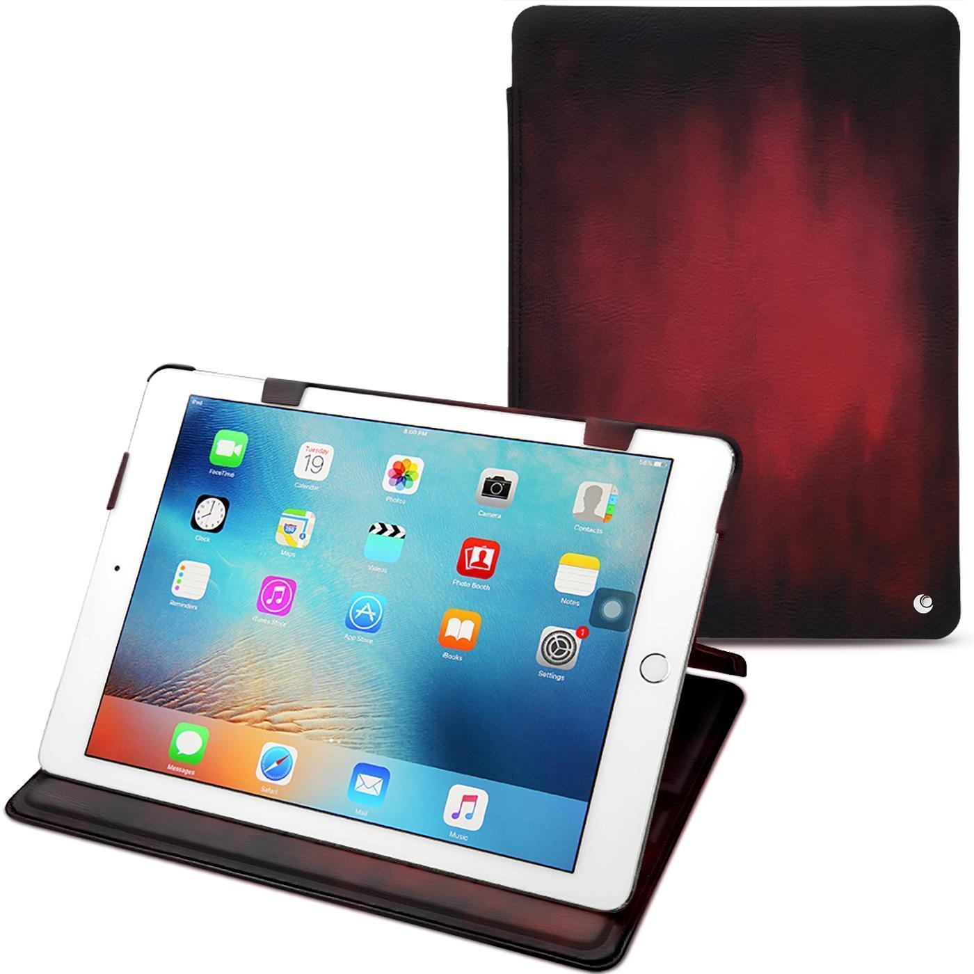 Thumbnail - Noreve Lederschutzhülle horizontal (iPad Pro 9.7 2016 (1. Gen)), Tablet Hülle, Rot
