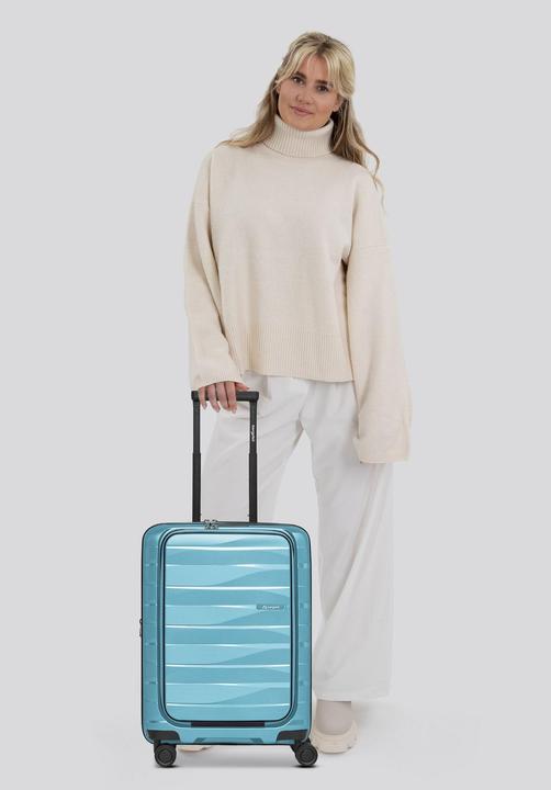 Produktbild Bergpfeil Travel 4 Rollen Kabinentrolley 55 cm Laptopfach mit Dehnfalte (46 l)