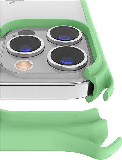 Produktbild Itskins Drop-Protection Cover mit Kordel HYBRID SLING light green and transparent