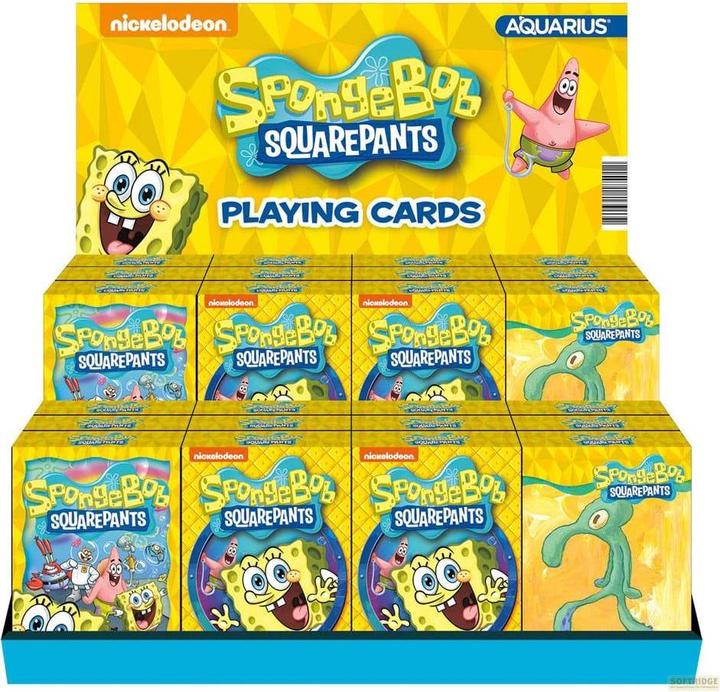 Produktbild Aquarius Spongebob Schwammkopf Spielkarten Display (24)