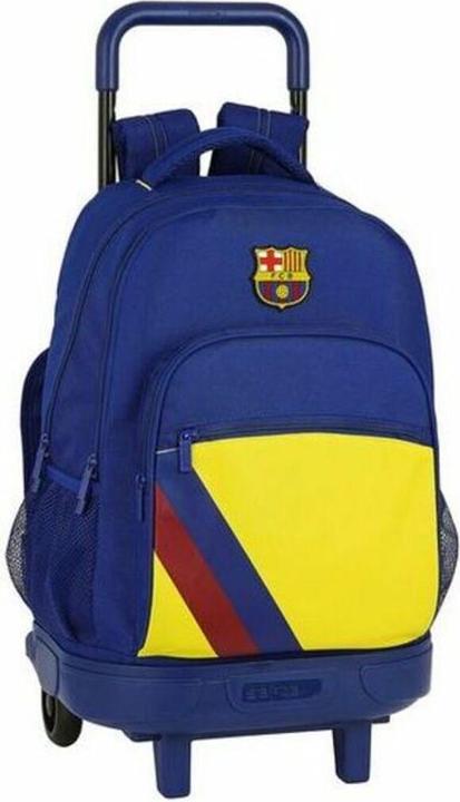 FC Barcelona Schulrucksack mit Rädern Compact F.C. Barcelona 612025918 Blau (33 x 45 x 22 cm) (22 l)